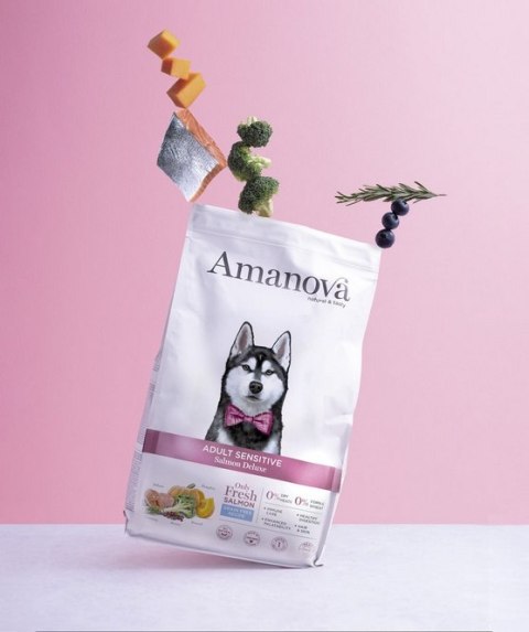 Amanova Dog Adult Sensitive Salmon Deluxe - łosoś 10kg