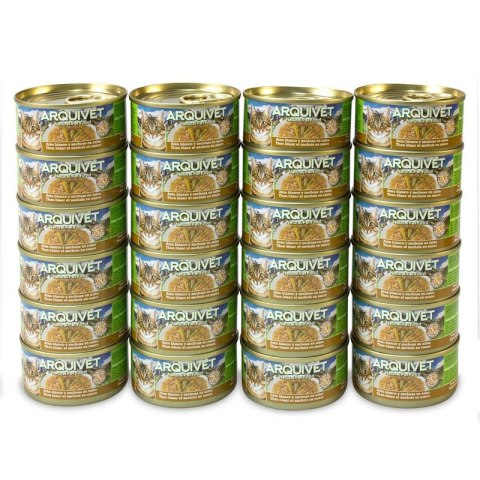 [W] Arquivet Puszka dla kota z tuńczykiem i sardelką 24 x 80 g