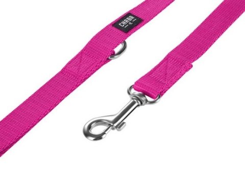 CHABA Smycz taśma gładka 10mm/130cm fuksja
