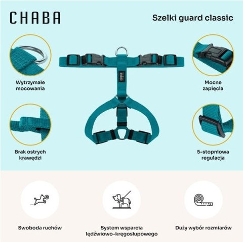 CHABA Szelki Guard XL 2,5cm morskie
