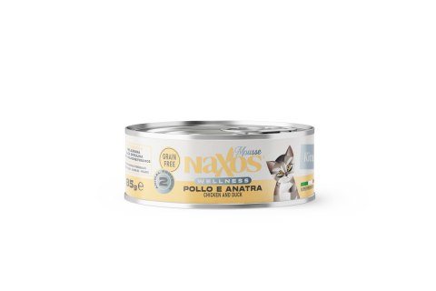 NAXOS CAT KITTEN - kurczak i kaczka - puszka dla kociąt 85g