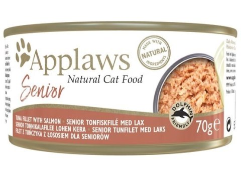 Applaws puszka dla kota Senior tuńczyk & łosoś 70g