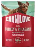 Carnilove Dog Turkey & Pheasant - indyk i bażant saszetka 300g