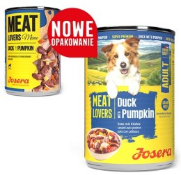 Josera Pies Meat Lovers Menu Kaczka z dynią puszka 400g