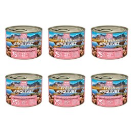 [Zestaw] Arquivet Fresh MINI klopsiki z łososiem, marchewką i groszkiem 6x200g