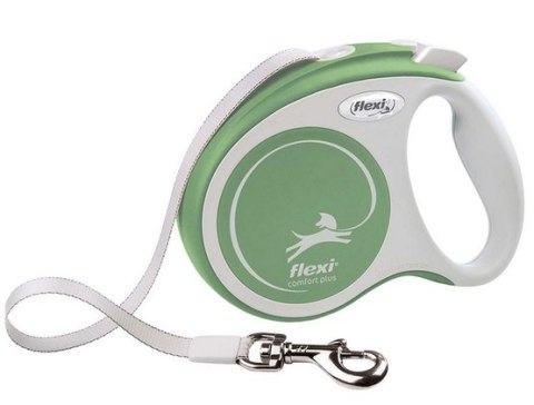 Flexi New Comfort Plus Smycz taśma XS 3m jasnozielona