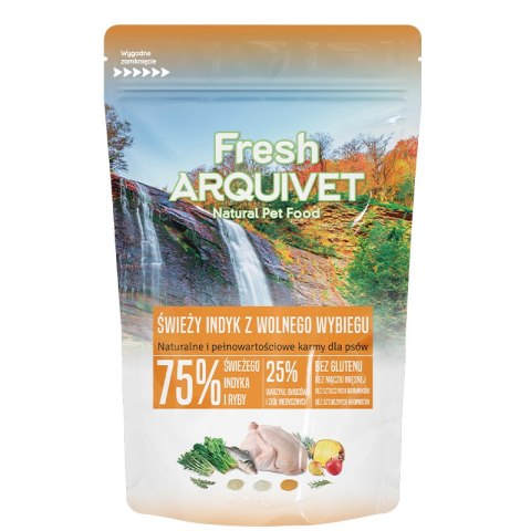PRÓBKA ARQUIVET FRESH Półwilgotna karma dla psa indyk i ryba oceaniczna 100g