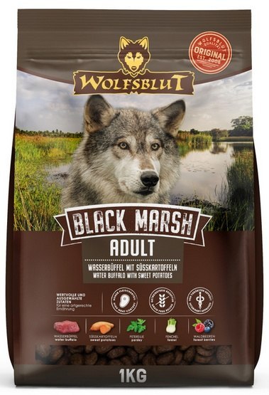 Wolfsblut Dog Black Marsh Adult - bawół i bataty 1kg